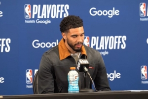 【完整版】塔图姆：季后赛本来就是过山车 需要屏蔽外界的噪音