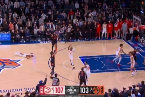 老鹰VS尼克斯裁判报告：最后时刻两次漏吹尼克斯犯规/违例