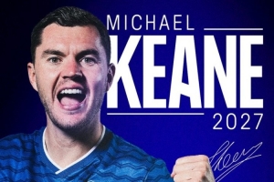 官方：埃弗顿与33岁中卫迈克尔·基恩续约至2027年6月