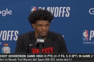 【完整版】亨德森：逆转因保持侵略性 祈祷文班亚马早日康复