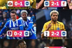 冲击欧战！布莱顿近5场英超比赛拿到13分