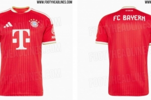 拜仁新赛季球衣谍照曝光：回归传统，但背后将去掉“慕尼黑”字样