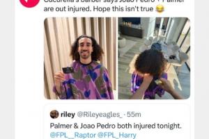 真有内鬼？库库雷利亚理发师提前泄露帕尔默伤缺消息