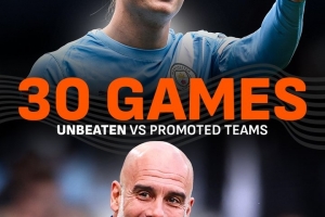 稳健！曼城在英超面对升班马已经连续30场比赛不败