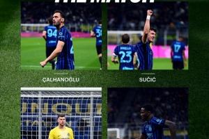 国米本场队内最佳候选：恰20、苏契奇、何塞普·马丁内斯、图拉姆