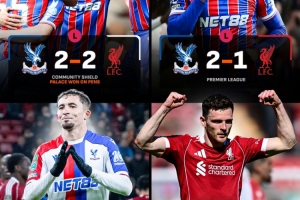复仇成功！本赛季此前3次交手，利物浦均不敌水晶宫