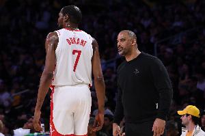 乌度卡：杜兰特的状态是逐场比赛而定 系列赛仍有回归可能