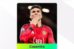 实至名归！卡塞米罗当选英超第34轮最佳球员