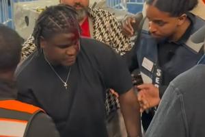 图片报：于帕朋友在观看巴黎对阵拜仁的比赛中被瓶子击中头部负伤