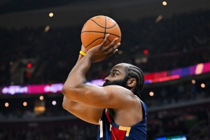 哈登生涯第1000场比赛命中多记三分 历史第二多 仅次于库里