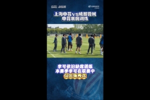 沪媒：李可缺席申花赛前训练，米内罗回归但未参与合练