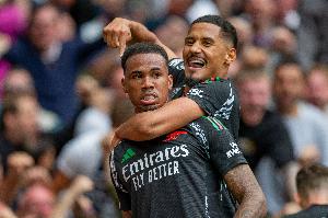 拉亚、萨利巴、加布欧冠22次同场首发，阿森纳13次零封且仅丢11球