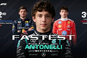 F1迈阿密大奖赛排位赛：安东内利夺得杆位，维斯塔潘第二乐扣第三