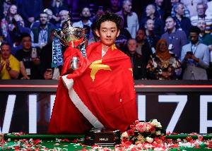 水涨船高！吴宜泽世锦赛夺冠奖金50万镑，明年冠军奖金涨到62.5万