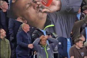 埃弗顿官方发布“水瓶哥”视频，配文：我们认出这个曼城球迷了！