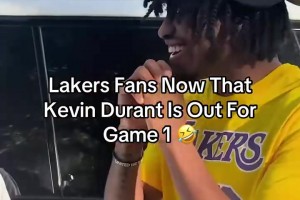 疯狂上嘴脸！外网网友恶搞：赢下G1的湖人球迷是什么样的？